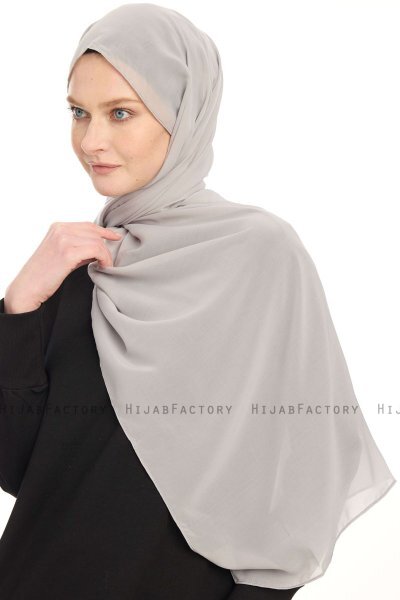 Hiyab Chiffon - Gris