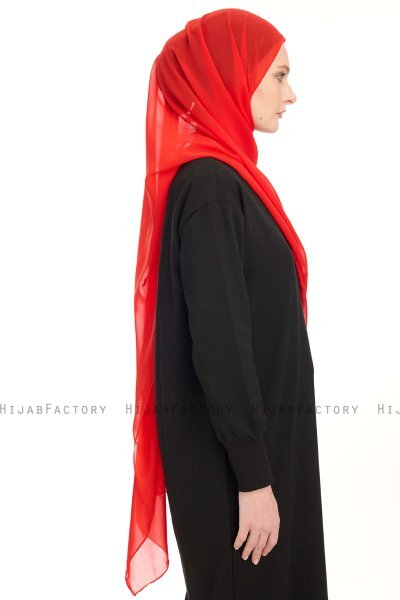 Hiyab Chiffon - Rojo