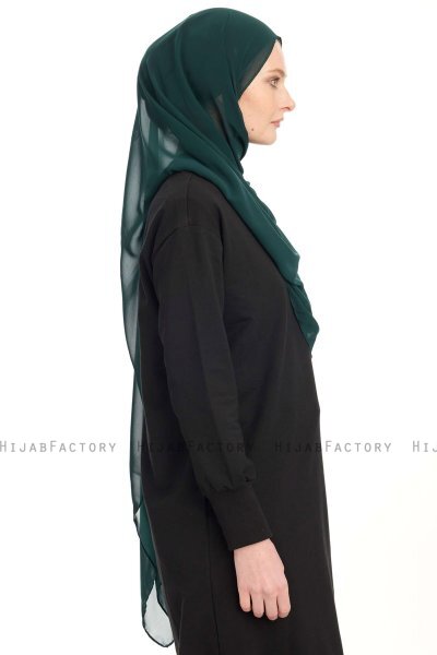 Hiyab Chiffon - Verde Oscuro