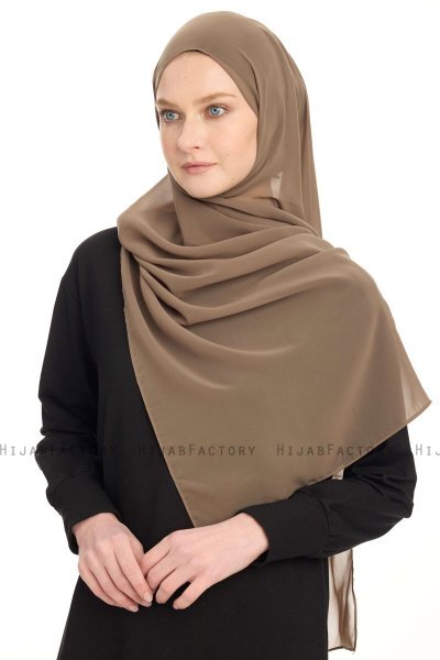Hiyab Chiffon - Taupe