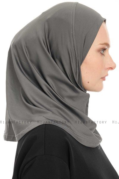 Yazmin - Hijab Amira Gris Oscuro Ready To Wear