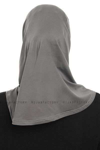 Yazmin - Hijab Amira Gris Oscuro Ready To Wear