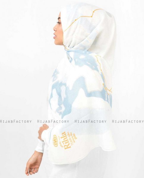 Abra Vit Viskos Hijab - Silk Route 5A403c