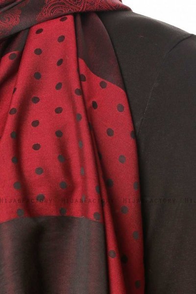 Alev - Hijab Estampado Burdeos