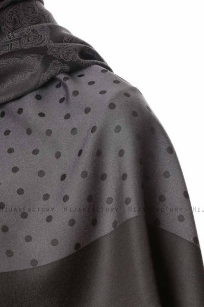 Alev - Hijab Estampado Negro