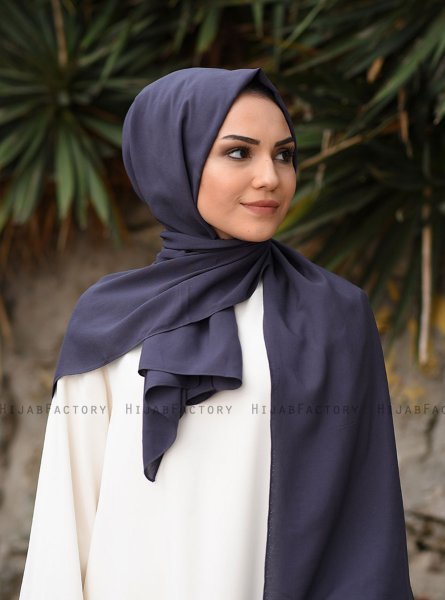 Alida - Hijab De Algodón Antracita - Mirach