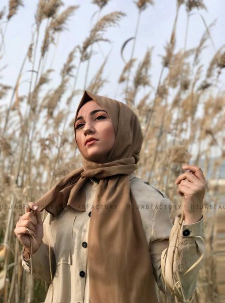 Alida - Hijab De Algodón Camel - Mirach