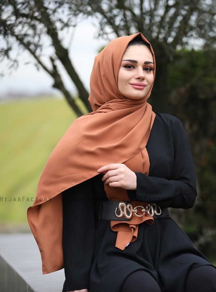 Alida - Hijab De Algodón Canela - Mirach