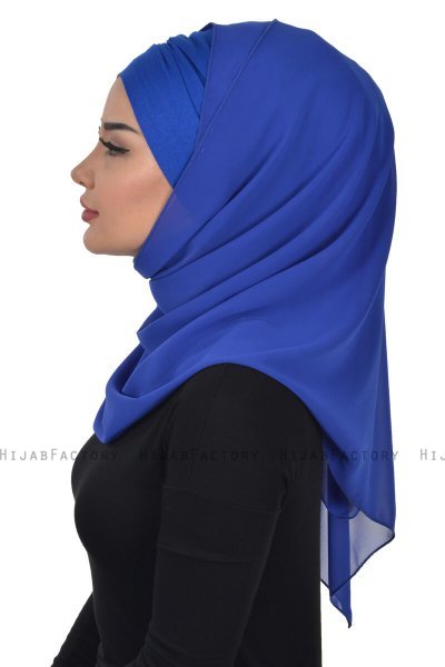 Alva - Hijab & Pañuelo Práctico Azul