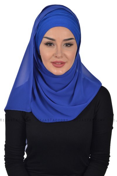 Alva - Hijab & Pañuelo Práctico Azul