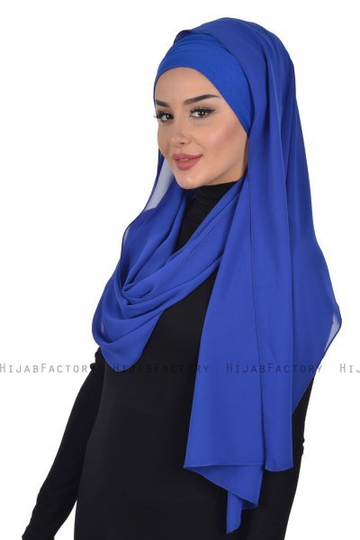 Alva - Hijab & Pañuelo Práctico Azul