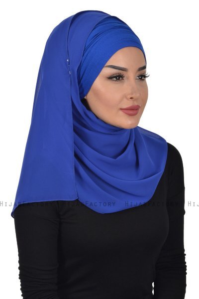 Alva - Hijab & Pañuelo Práctico Azul