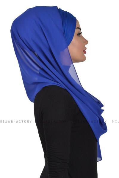 Alva - Hijab & Pañuelo Práctico Azul