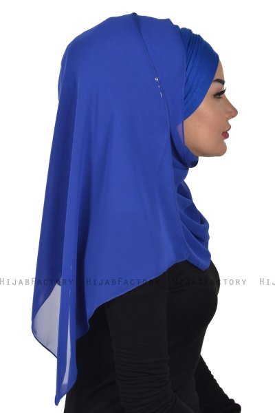 Alva - Hijab & Pañuelo Práctico Azul