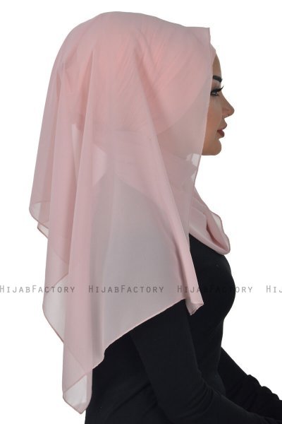 Alva - Hijab & Pañuelo Práctico Rosa De Antaño