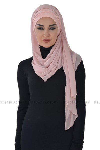 Alva - Hijab & Pañuelo Práctico Rosa De Antaño