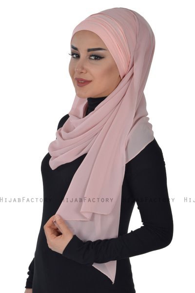 Alva - Hijab & Pañuelo Práctico Rosa De Antaño