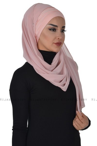 Alva - Hijab & Pañuelo Práctico Rosa De Antaño