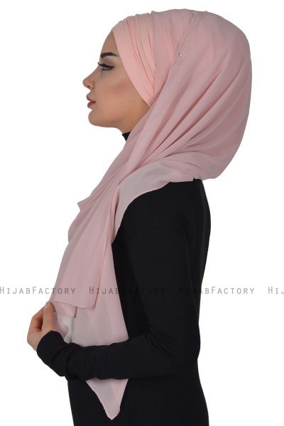 Alva - Hijab & Pañuelo Práctico Rosa De Antaño