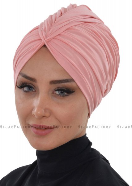 Amy - Turbante De Algodón Rosa De Antaño - Ayse Turban