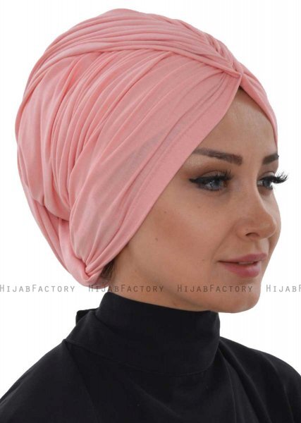 Amy - Turbante De Algodón Rosa De Antaño - Ayse Turban