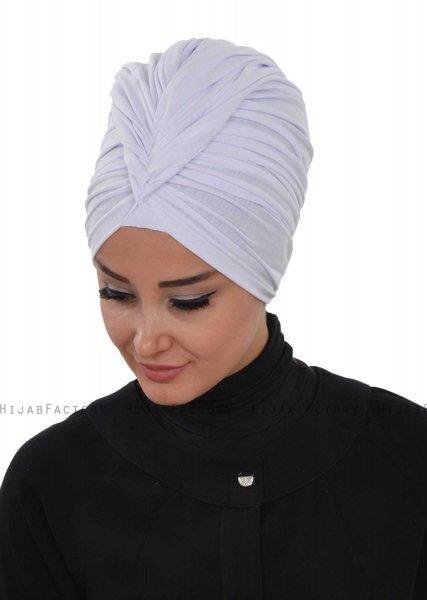 Amy - Turbante De Algodón Blanco - Ayse Turban