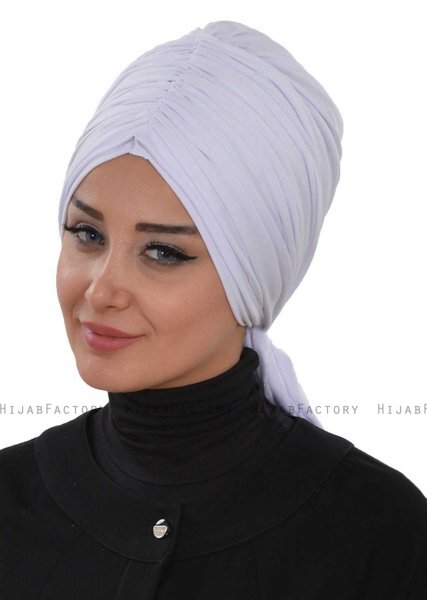 Amy - Turbante De Algodón Blanco - Ayse Turban