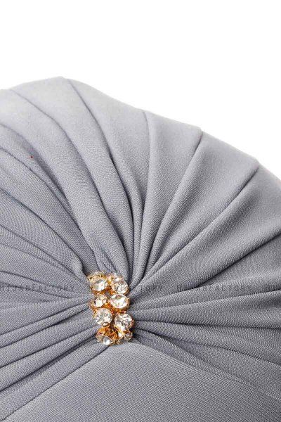 Arwa - Turbante Crepe Chiffon Gris - Sehr-i Sal