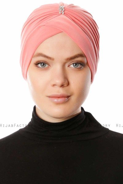 Arwa - Turbante Crepe Chiffon Frambuesa - Sehr-i Sal