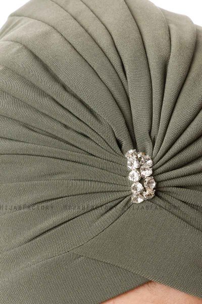 Arwa - Turbante Crepe Chiffon Caqui - Sehr-i Sal