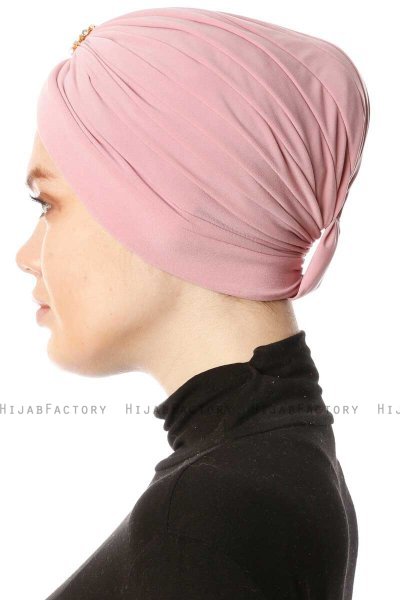 Arwa - Turbante Crepe Chiffon Rosa Oscuro - Sehr-i Sal
