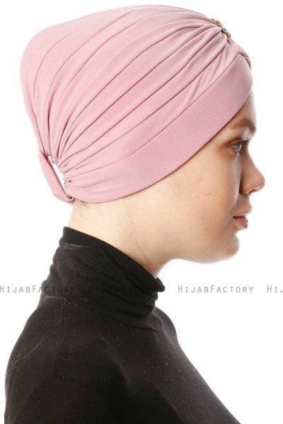 Arwa - Turbante Crepe Chiffon Rosa Oscuro - Sehr-i Sal