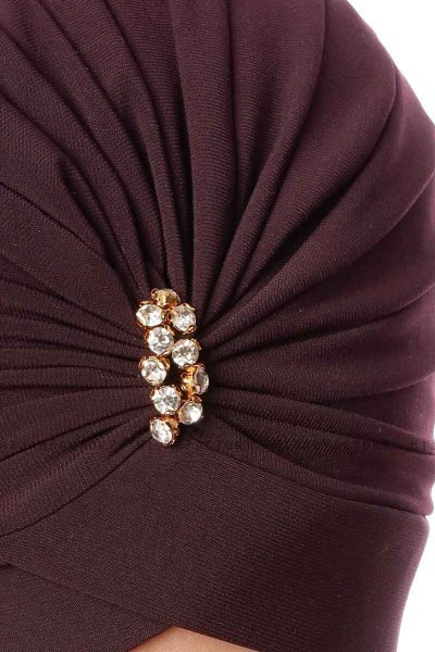 Arwa - Turbante Crepe Chiffon Ciruelas - Sehr-i Sal