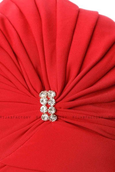Arwa - Turbante Crepe Chiffon Rojo - Sehr-i Sal