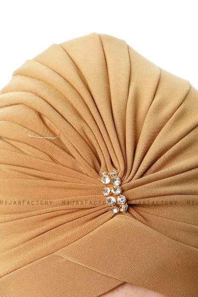 Arwa - Turbante Crepe Chiffon Mostaza - Sehr-i Sal