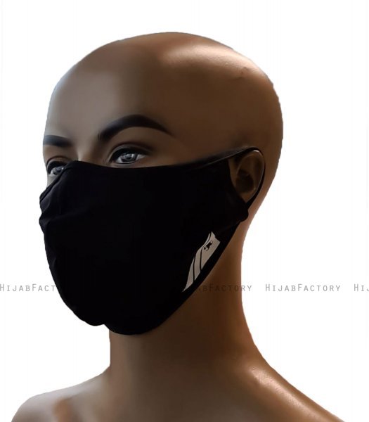Asli - Hijab Sport Mascarilla Negro / Cubierta De La Cara