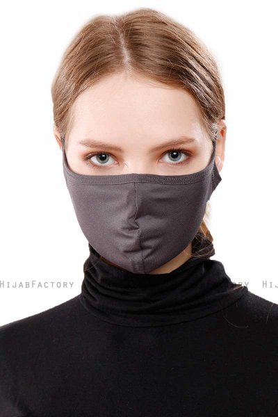 Asli - Hijab Sport Mascarilla Antracita / Cubierta De La Cara