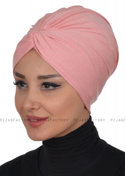 Astrid - Turbante De Algodón Rosa De Antaño - Ayse Turban