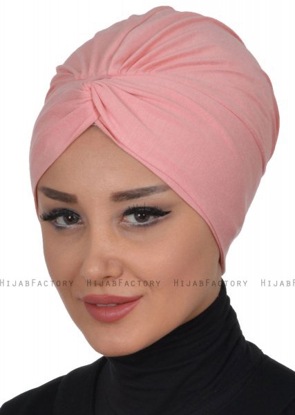 Astrid - Turbante De Algodón Rosa De Antaño - Ayse Turban