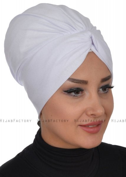 Astrid - Turbante De Algodón Blanco - Ayse Turban
