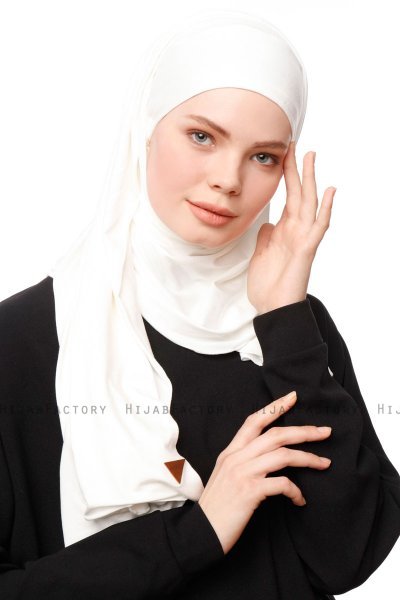 Asya - Hijab Práctico Viscosa Crema