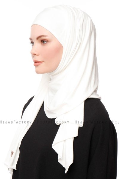 Asya - Hijab Práctico Viscosa Crema