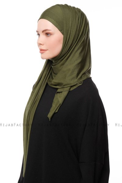 Asya - Hijab Práctico Viscosa Caqui