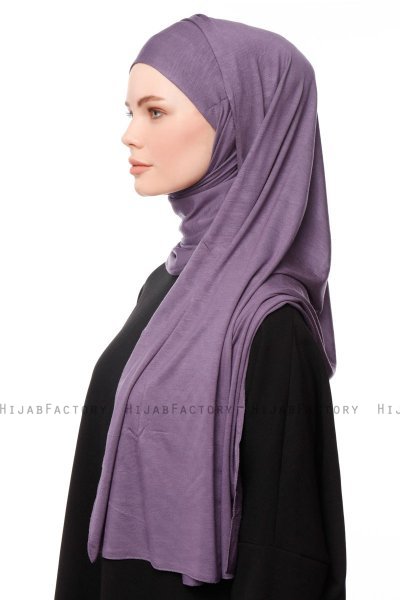 Asya - Hijab Práctico Viscosa Púrpura