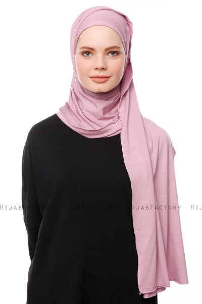 Asya - Hijab Práctico Viscosa Púrpura