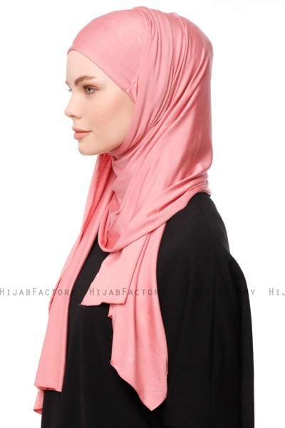 Asya - Hijab Práctico Viscosa Rosa Oscuro
