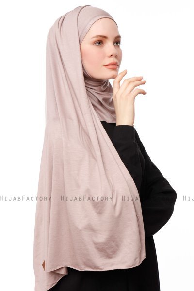 Asya - Hijab Práctico Viscosa Piedra Gris