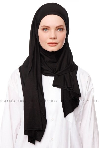Asya - Hijab Práctico Viscosa Negro
