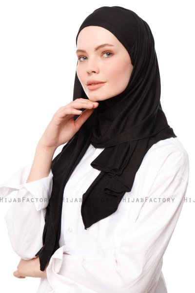Asya - Hijab Práctico Viscosa Negro