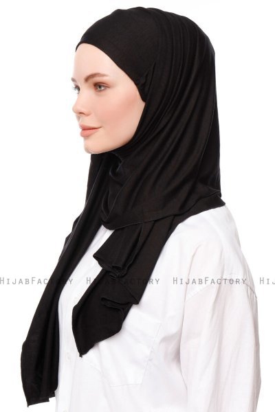 Asya - Hijab Práctico Viscosa Negro